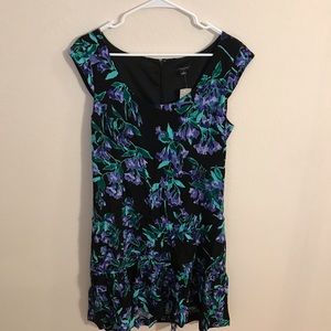 Black Floral Ann Taylor Dress